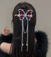 BUTTERFLY TASSEL HAIR CLIP(1 PCS)