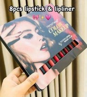 (8 pcs) Hangfang 2 in 1 Lipliner Lipstick Set