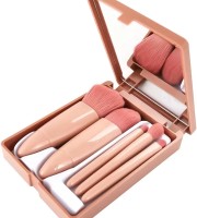 5 PCS Mini Makeup Brushes With Mirror