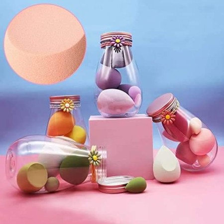 7pcs Beauty Blender Makeup Puff Set With Bottle