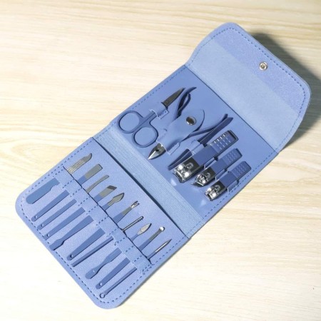 16 pcs Stainless Steel Nail Cutter Clipper Tool Box Set For Personal Care Manicure Set.
