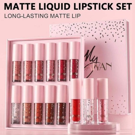 My Handaiyan Matte 12 piece Liquid Lipstick Set