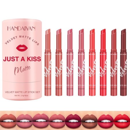 8 Color HANDAIYAN Velvet Matte Lipstick