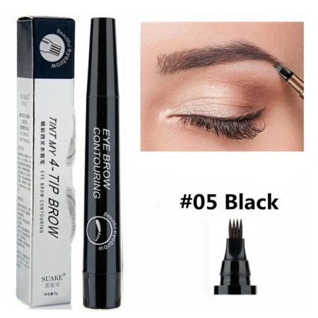 ( ব্ল্যাক কালার )4 Points Eyebrow and Beard Perfection Pen