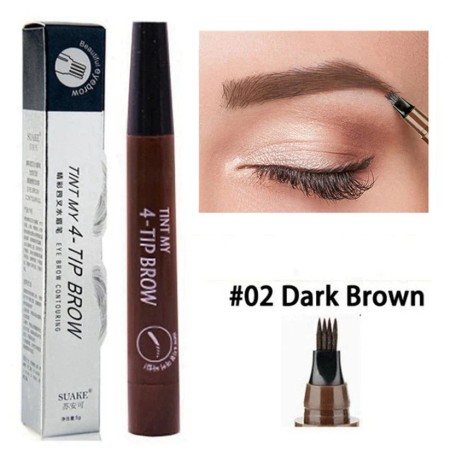 ( ডার্ক ব্রাউন )4 Points Eyebrow and Beard Perfection Pen