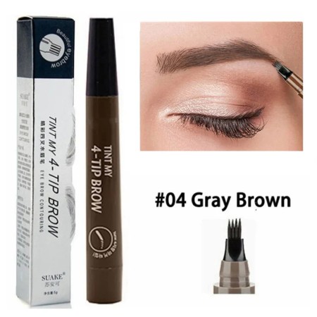 ( গ্রে ব্রাউন )4 Points Eyebrow and Beard Perfection Pen