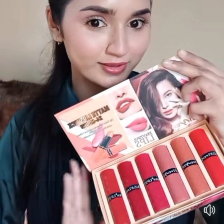 6pcs/set Pesins Mette Lipstick