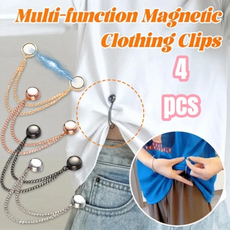 (4 Pcs) Magnetic clothing clips